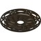 Ekena Millwork Loera Medallion (Canopies up to 6 1/4"), 26 5/8"OD x 4 1/2"ID x 1 3/8"P, Stone Hearth Crackle CM26LOSHC - alternate 2